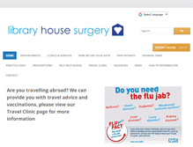 Tablet Screenshot of libraryhousesurgery.com